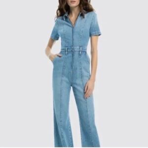Alice and Olivia denim jumpsuit